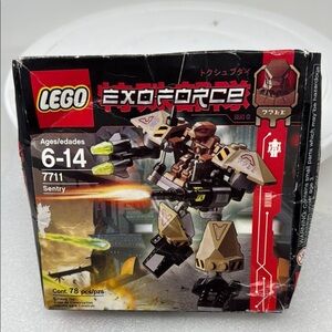 LEGO Exo-Force: Sentry 7711 2006 Retired Brand New Damaged Box